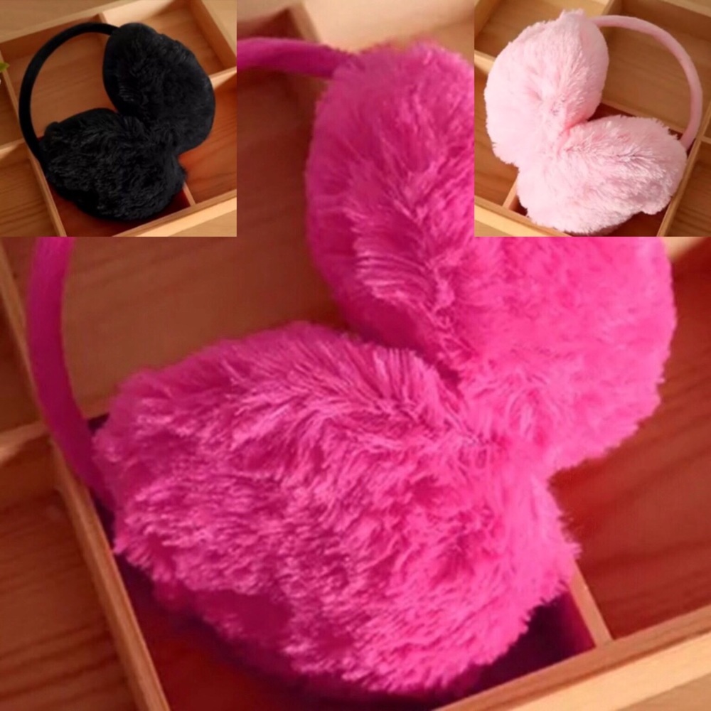 💞NWT Set of 3 Adult Ear Muffs (Pinks & Black)